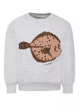 Mini Rodini толстовка Flundra, серый