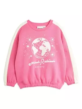 Mini Rodini толстовка с графическим принтом, розовый