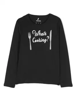 Mini Rodini толстовка с принтом, черный