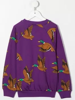 Mini Rodini толстовка с принтом, фиолетовый