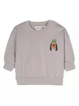 Mini Rodini толстовка с принтом, серый