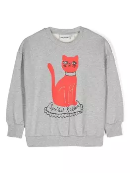 Mini Rodini толстовка с принтом, серый