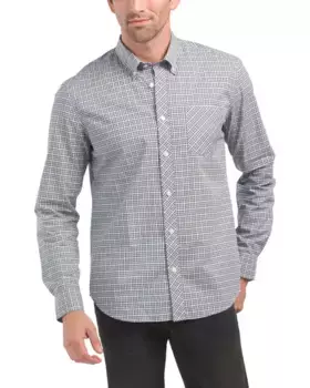 Мини-рубашка в клетку с длинным рукавом Ben Sherman, синий