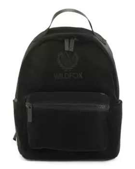 Мини-рюкзак металлик с покрытием Wildfox, черный