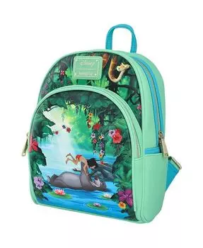 Мини-рюкзак The Jungle Book Bare Necessity Loungefly, зеленый