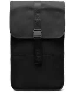 Мини-рюкзак Trail с тисненым логотипом Rains, черный