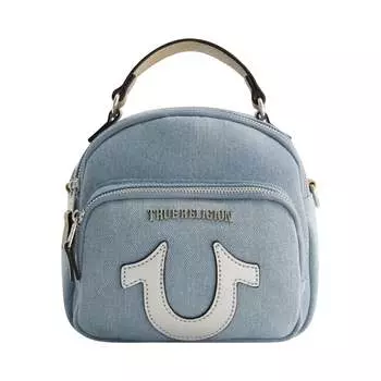 Мини-рюкзак-трансформер True Religions, сумка через плечо и ручная сумка, цвет Denim