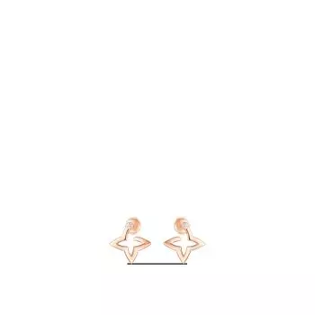 Мини-серьги Ombre Blossom, розовое золото и бриллианты Louis Vuitton, розовый