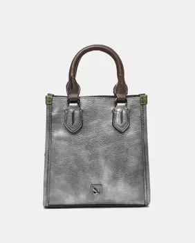 Мини-серебряная сумочка с несколькими ручками Abbacino, серебро