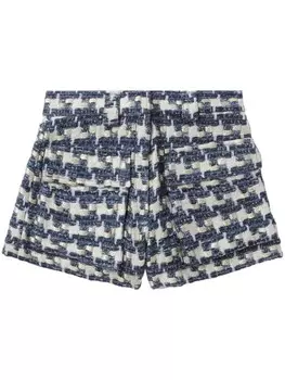 Мини-шорты IRO Tyana Lurex Tweed, синий