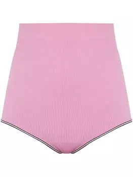 Мини-шорты из ребристого трикотажа Jacquemus, розовый
