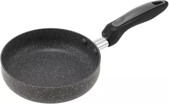 Мини-сковорода Kakusee Rock'n Marble RM-11, 6,3 дюйма (16 см), газовая плита, совместима с индукционной индукцией, внутренняя поверхность, обработка мрамором, антипригарное покрытие, легко чистится, Gray