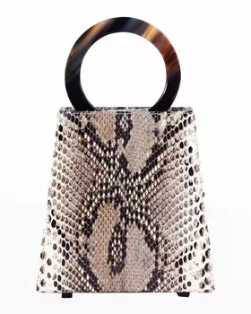 Мини-сумка Azza с питоном и ручкой сверху ADRIANA CASTRO