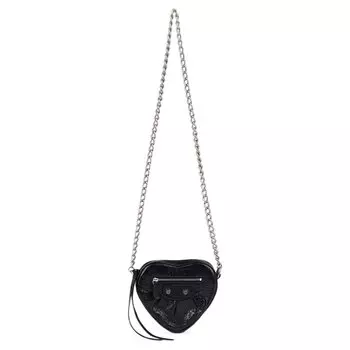 Мини-сумка Balenciaga Cagole Heart, черная