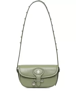 Мини-сумка Bally Beckett с английскими булавками, зеленый