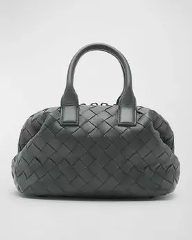 Мини-сумка Bauletto Bottega Veneta, цвет Slate-Muse Brass