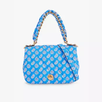 Мини-Сумка Bond с узором из ткани через плечо Etro, мультиколор