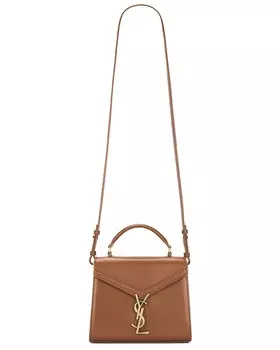 Мини-сумка Cassandra с верхней ручкой Saint Laurent, цвет Fox