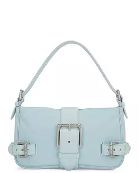 Мини-сумка через плечо Bottega Veneta, бирюзовый/серебряный