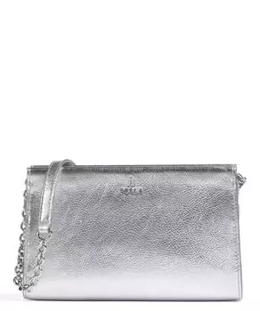 Мини-Сумка через плечо Camelia из зерненой кожи Furla, серебряный