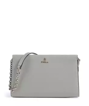 Мини-Сумка через плечо camelia из зерненой кожи Furla, серый