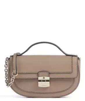 Мини-Сумка через плечо Club 2 из зерненой кожи Furla, коричневый
