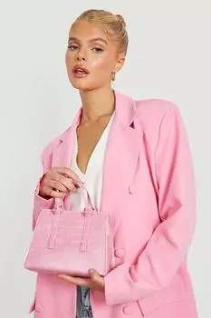Мини-сумка через плечо Croc Croc boohoo, розовый