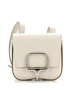 Мини-сумка через плечо Della Cavalleria из кожи Epsom Pre-Owned HERMS, коричневый/бежевый