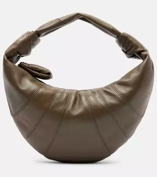 Мини-сумка через плечо Fortune Croissant из кожи Lemaire, Dark Khaki