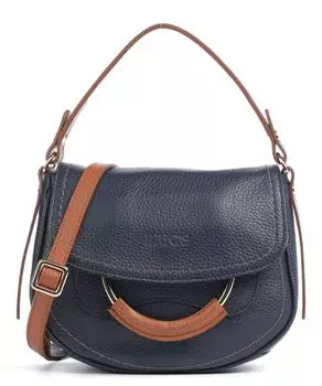 Мини-сумка через плечо Gondola Stella из зерненой кожи Brics, синий