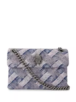 Мини-сумка через плечо из денима Kensington Kurt Geiger London, розовый