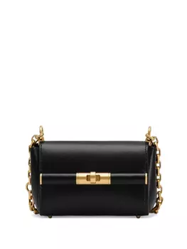 Мини-сумка через плечо из кожи Dolce & Gabbana, черный