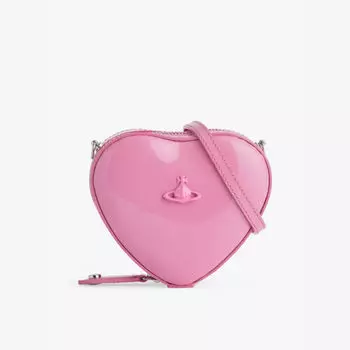 Мини-Сумка через плечо из кожи Heart Vivienne Westwood, розовый