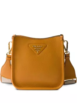 Мини-сумка через плечо из кожи Prada, оранжевый