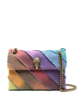 Мини-сумка через плечо Kensington из денима Kurt Geiger London, синий