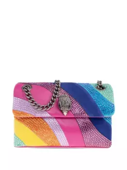 Мини-сумка через плечо Kensington с кристаллами Kurt Geiger London, розовый