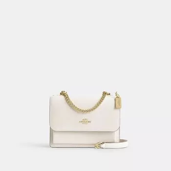 Мини-сумка через плечо Klare COACH, цвет gold/pearl