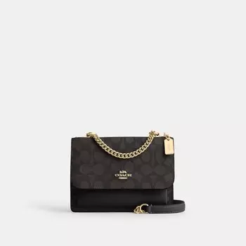 Мини-сумка через плечо Klare COACH, золотой/коричневый/черный