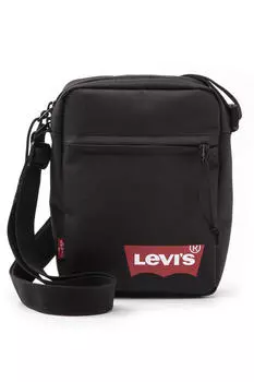 Мини-сумка через плечо (красная «летучая мышь») Levi's, черный