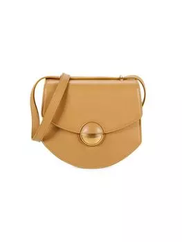 Мини-сумка через плечо круглого диаметра Proenza Schouler, карамель