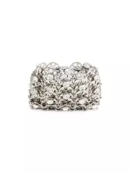 Мини-сумка через плечо Paco Rabanne, серебро