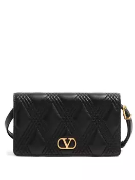 МИНИ-СУМКА ЧЕРЕЗ ПЛЕЧО QUILTIE 67 ИЗ СТЕГАНОЙ КОЖИ НАППЫ Valentino Garavani, черный