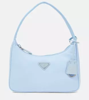 Мини-сумка через плечо Re-Edition Prada, Celeste
