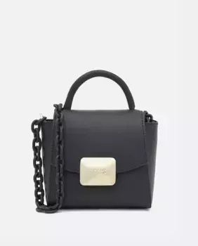 Мини-сумка через плечо с фиолетовой ручкой из коллекции Tous Lucia, черный