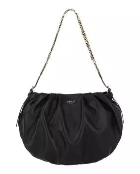 Мини-сумка через плечо с ламинированным принтом Moschino, черный