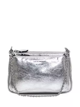 Мини-сумка через плечо с логотипом Emporio Armani, серый