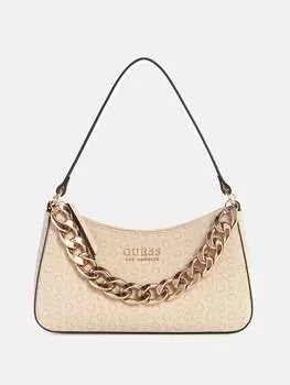 Мини-сумка через плечо с логотипом Rembert Guess Factory, цвет sand