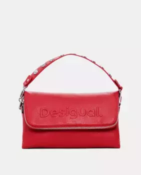 Мини-сумка через плечо с логотипом спереди Desigual, красный