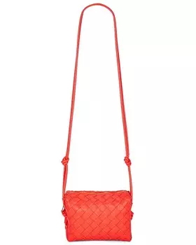 Мини-сумка через плечо с петлей Bottega Veneta, цвет Sunburst & Gold