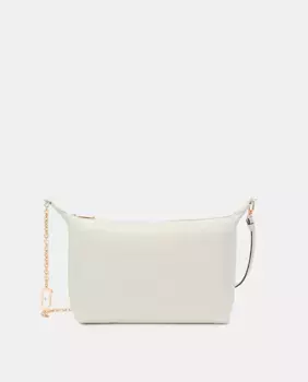 Мини-сумка через плечо с ремешком и карабином только с одной стороны Furla, белый